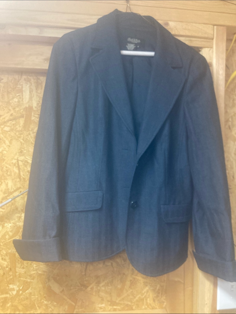 PECK & PECK/Dark Navy Pinstripe Women's Blazer